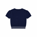 Piv'vee Women Short Sleeve Logo Jacquard Knit