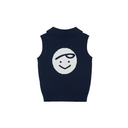 Piv'vee Women Giant smiley sleeveless knit top