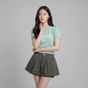 Piv'vee Women Shearling Mini Skirt