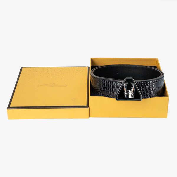 GFJ TRINITY TRIANGLE MEN BELT BLACK