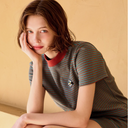 Kandini Women Jacquard Short Sleeve Tee