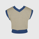 Kandini Women Jacquard V-Neck Vest