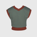 Kandini Women Jacquard V-Neck Vest