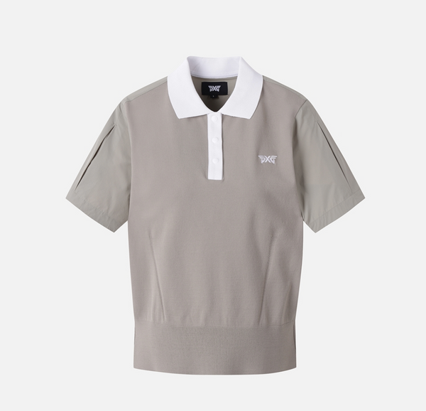PXG KOREA WOMENS SUMMER HOURGLASS COLLAR KNIT