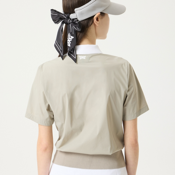 PXG KOREA WOMENS SUMMER HOURGLASS COLLAR KNIT