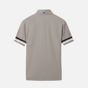 PXG KOREA Men Summer Knitted Sleeve Collar Short Sleeve