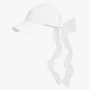 Fairliar Women Organza Ribbon Logo Cap