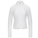 Fairliar Women Cropped Cooling Zip-Up T-shirt