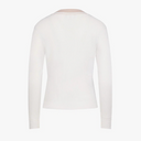 Fairliar Women Color Combination Wide Ribbed Cardigan