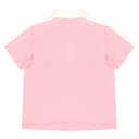 Gentle Green Junior Two-Way Color Block Line Collar Top