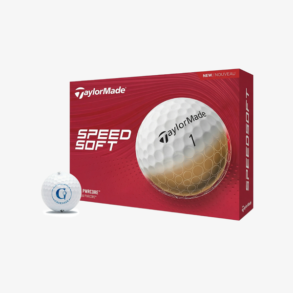 TaylorMade SpeedSoft GreenTee Logo Golf Ball