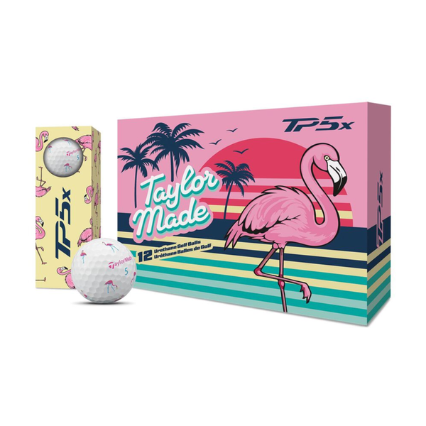 TaylorMade TP5x pix Flamingo Golf Balls