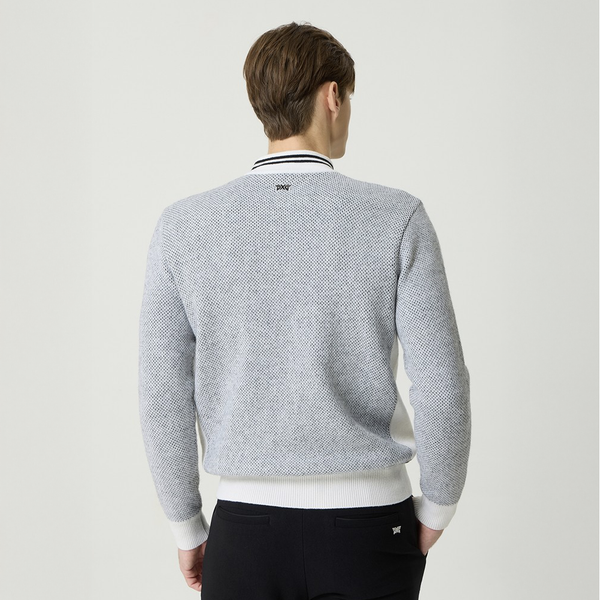 PXG KOREA MEN WINTER HALF ZIP-UP WINDPROOF SWEATER (PJWPM4113)