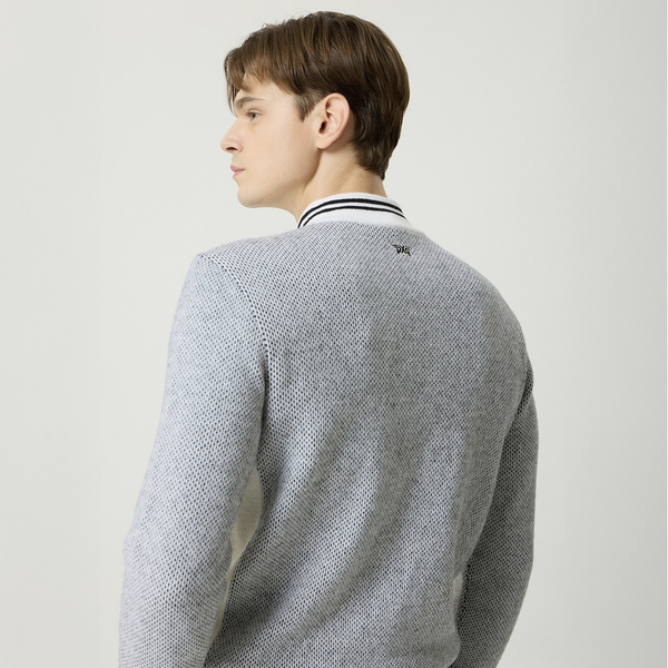 PXG KOREA MEN WINTER HALF ZIP-UP WINDPROOF SWEATER (PJWPM4113)