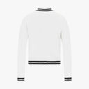 Fairliar Women Ribbon Zip-up Cardigan