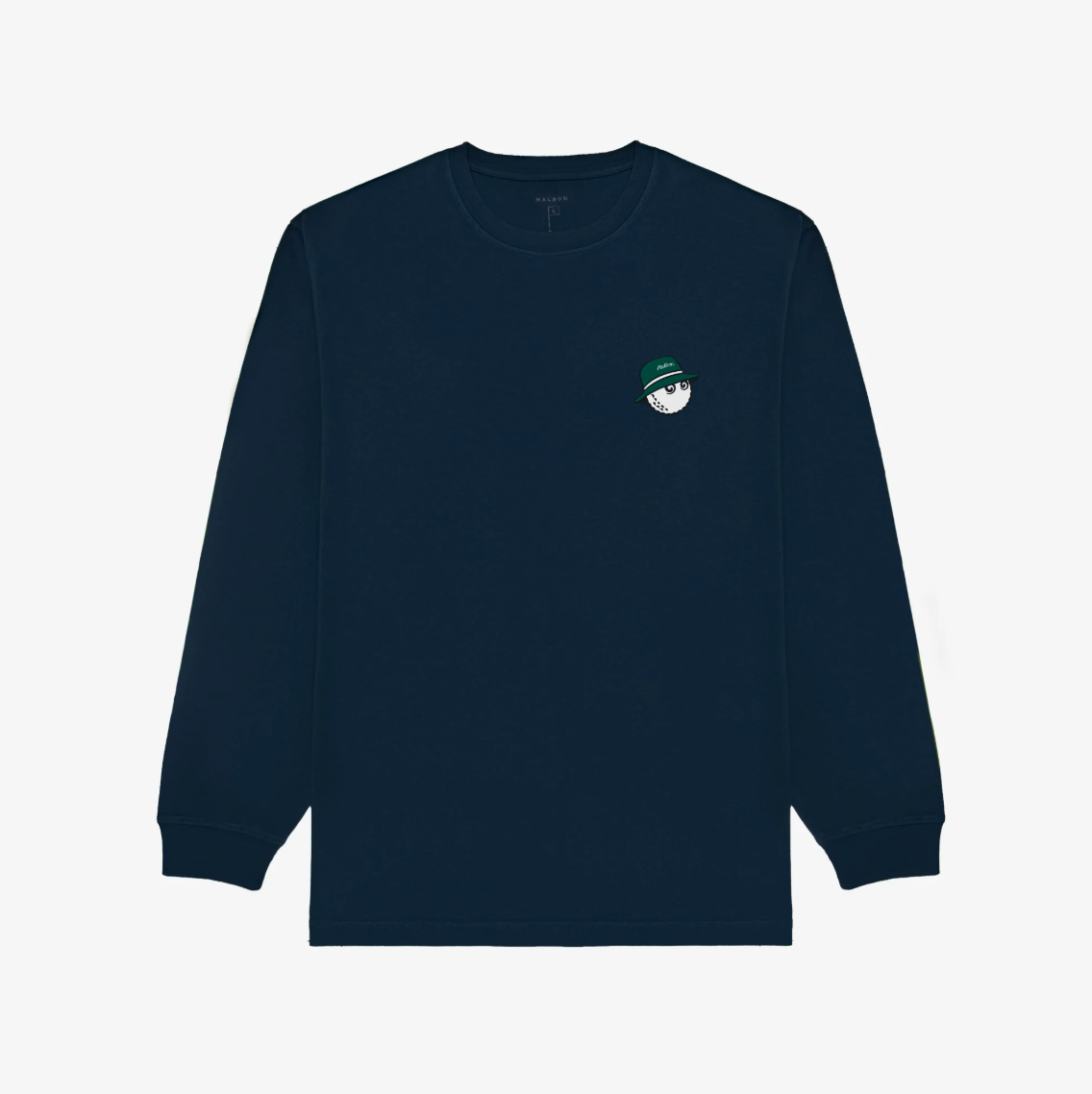 Tシャツ・カットソー Malbon Golf V-neck block piste BLUE MAN M5221PPI43BLU Genuine Malbon Golf V-NECK COLOR BLOCK MESH LINING PISTA