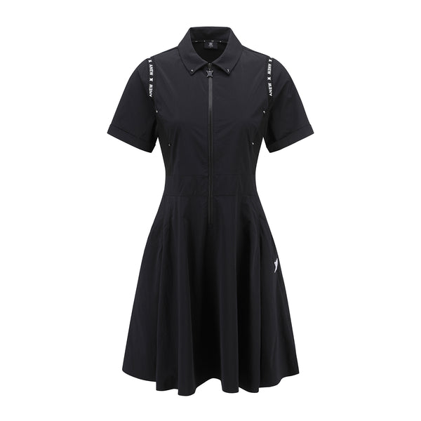 ANEW GOLF WOMEN WOOVEN COLLAR ONE PIECE