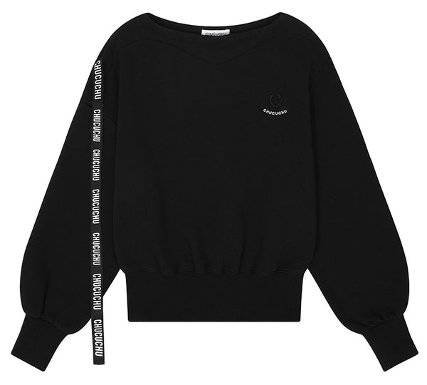 Chucuchu 2024FW Lip Point Neck Top