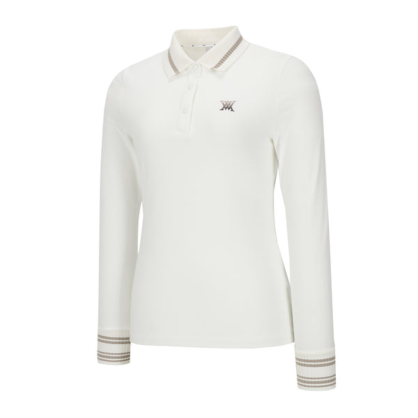 Anew Golf 2024FW Women Knit Collar Long T-Shirt