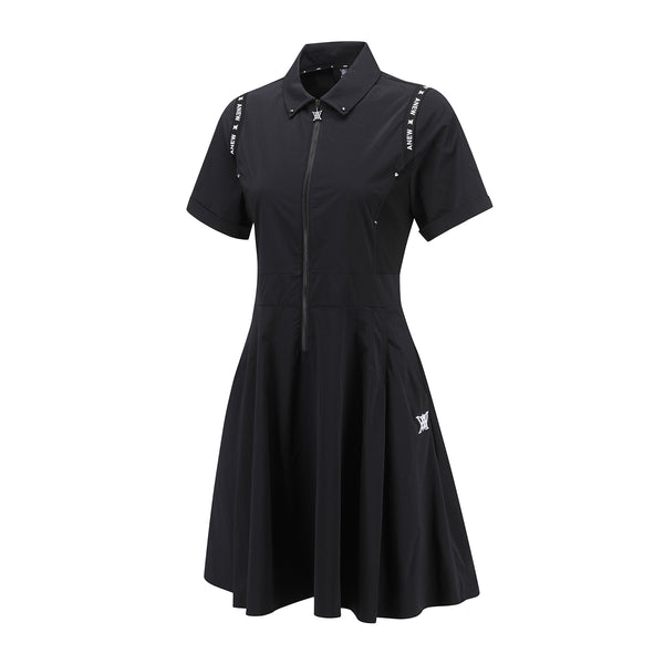 ANEW GOLF WOMEN WOOVEN COLLAR ONE PIECE