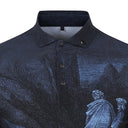 AMAZINGCRE MEN DANTE'S INFERNO COLLAR T-SHIRT (D/NAVY)