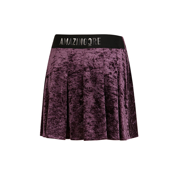 Amazingcre-Women-Velvet-Tech-Skirt (7423775899838)