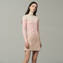 AOW-Premium-Tweed-Double-button-Skirt (7220250476734)
