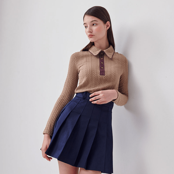 Cellty Wide Collar Cable Knit (7074793423038)