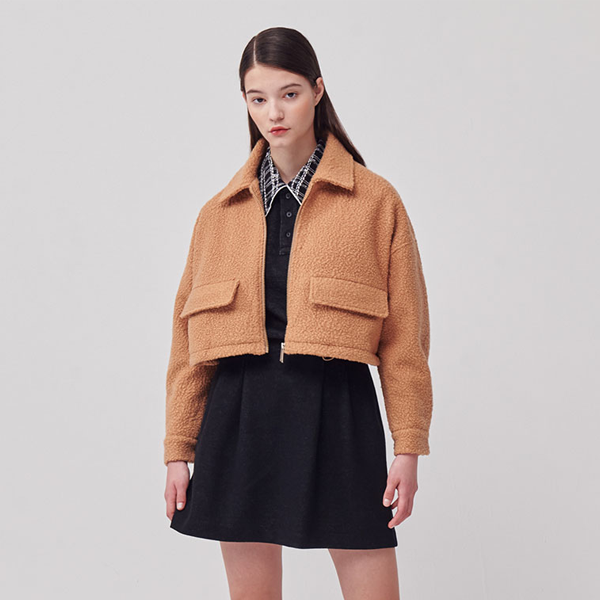 Cellty Curly Crop Jacket