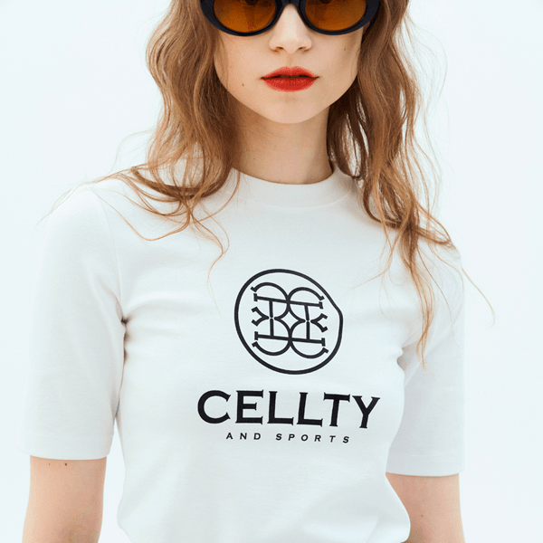 Cellty Femme Standard Symbole Demi-manche 