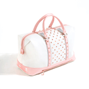 Crision Verabone Collection Boston Bag WHITE/PINK (7095529504958)