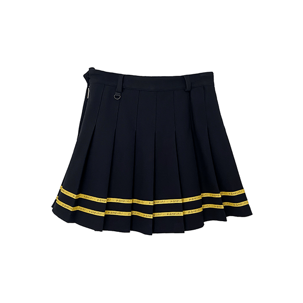 Kandini Black Essential Pleated Skirt (7074870329534)