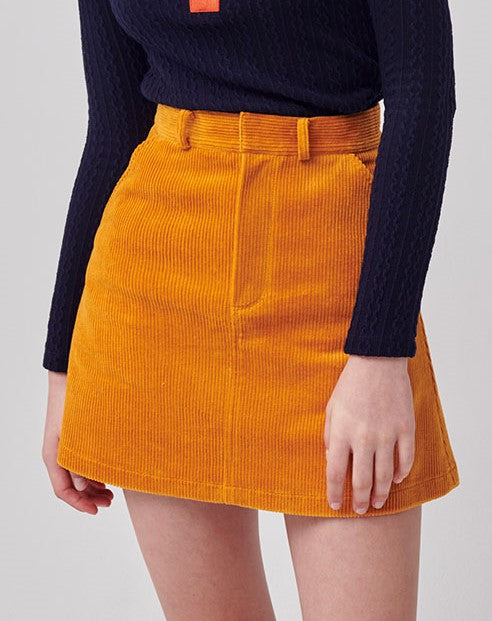Cellty Elastic Corduroy Skirt