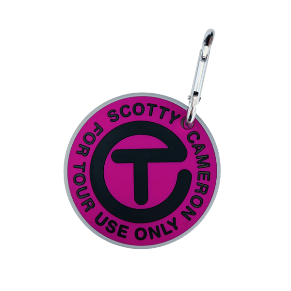 Scotty-Cameron-For-Tour-Only-Pink-Black-Putting-Disc-Bag-Tag (7226378191038)