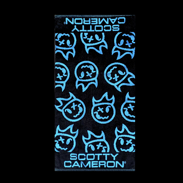 Scotty Cameron Hot Head Harry Golf Towel Blue – GreenTee Scotty Cameron Hot Head Harry Golf Towel Blue – GreenTee