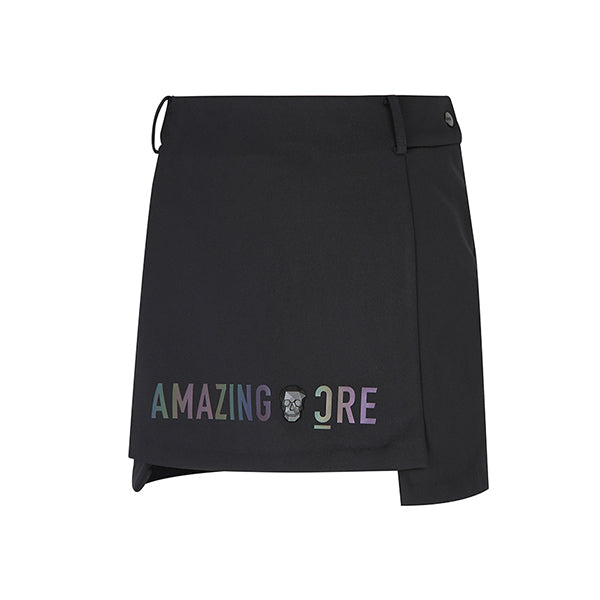 Amazingcre Women Aero Dynamic Supported Slit Skirt